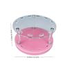 12 Holes Acrylic Rotatable Tweezers Holder, Eyelash Makeup Grafting Tweezer Display Stand Extensions Organizer Training Rack Beauty Tools (Pink) view 2
