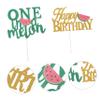 Ciieeo Summer Party Cake Decorations Watermelon Cake Pick Set Birthday Cake Decorations Baking Decorations Party Themed view 4