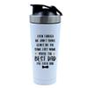 You're The Best "DAD" I've Ever had, Father's Day Gift, Step Dad Gift, 500ml Aluminium Shaker Bottle for Supplement Shakes - Easy Clean, Durable Cup. (White) view 1