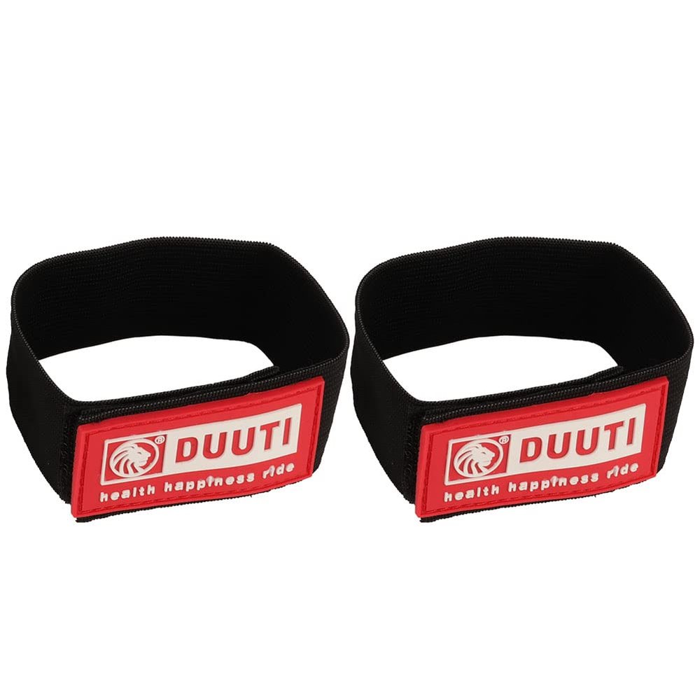 VGEBY DUUTI 2pcs Elastic Puttee Safety Belt Bike Leg Bands Riding Equipment (Red