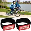 VGEBY DUUTI 2pcs Elastic Puttee Safety Belt Bike Leg Bands Riding Equipment (Red view 2