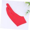 Beaupretty 2 Pcs Two Finger Curved Drawing Gloves Artist Gloves Super Thin Anti-sweat Spandex for Painting and Drawing on Tablet view 2