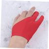 Beaupretty 2 Pcs Two Finger Curved Drawing Gloves Artist Gloves Super Thin Anti-sweat Spandex for Painting and Drawing on Tablet view 3