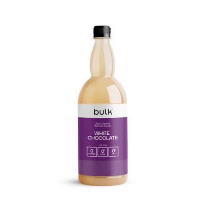Bulk Zero Calorie Barista Syrup, White Chocolate, 1 Litre, Perfect for Protein Shakes, Coffee, Tea, Desserts, Pancakes and Waffles, Vegan, No Sugar, Fat, or Calories, Packaging May Vary