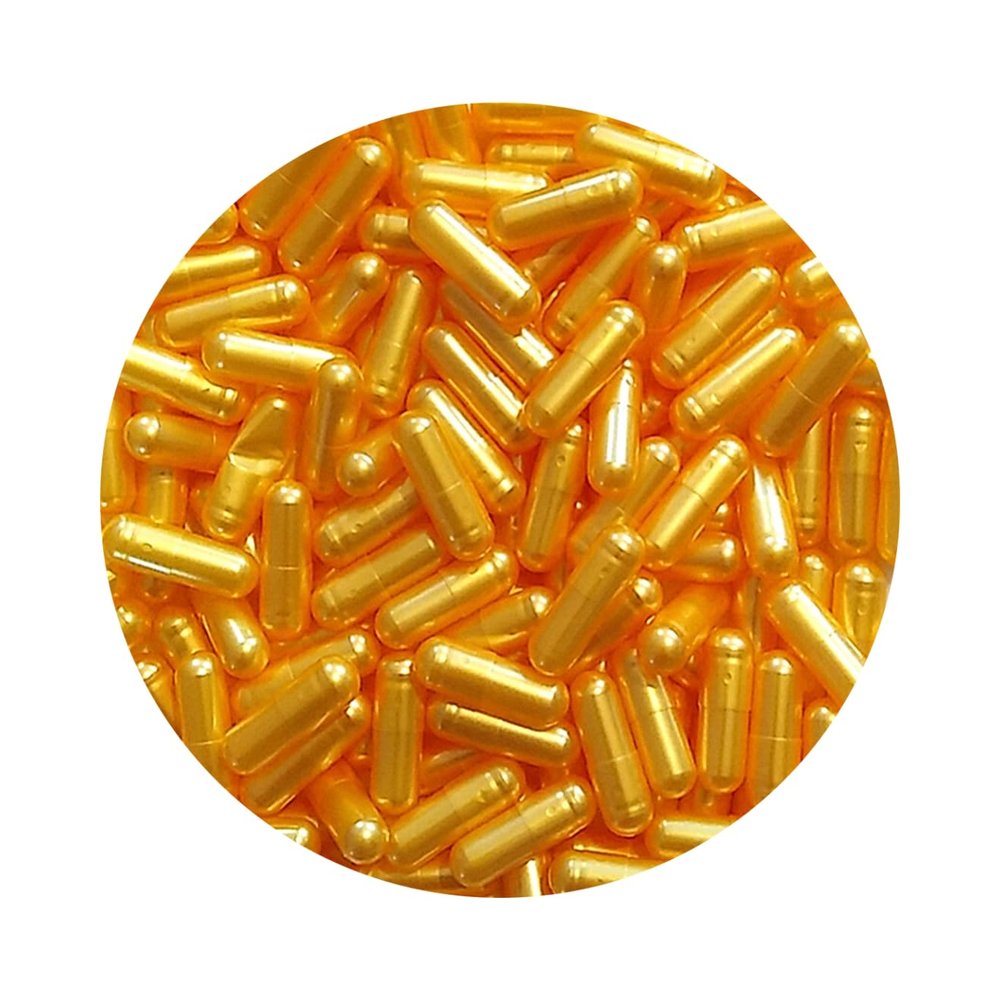Pure Capsules Size 00 Gold Empty Gelatin Capsules (500 count)