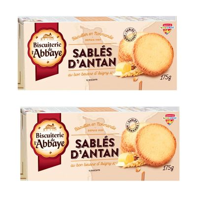 BonneBouffe Biscuiterie De L'Abbaye Sable d'Antan 175g x 2