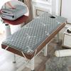 OAUKA Massage Bed Cover with Face Hole,Beauty Bed Couch Covers,Spa mattress with elastic band, memory foam mattress topper,for Salon Spa,C02,(R) 185x70x6cm view 1
