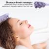 1/3 Pc Shampoo Brush Hair-Scalp Cleansing Brush, DandrufCleaner Brush| Long Handle Hair Massager, Hair Brush, Hair Care Tool Shower for Women Men, Pp 9x3 Inches view 2