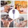 1/3 Pc Shampoo Brush Hair-Scalp Cleansing Brush, DandrufCleaner Brush| Long Handle Hair Massager, Hair Brush, Hair Care Tool Shower for Women Men, Pp 9x3 Inches view 4