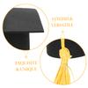 Abaodam 24pcs Graduation Cupcake Toppers Cake Decorations Tassel Cap for Party Favors Graduation Dessert Toppers view 3