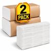 1InTheOffice Multifold Paper Towels, Paper Hand Towels for Bathroom, Folded Paper Towels, 1-Ply, 9" x 9.45", 250 Towels/Pack, 2 Pack view 1