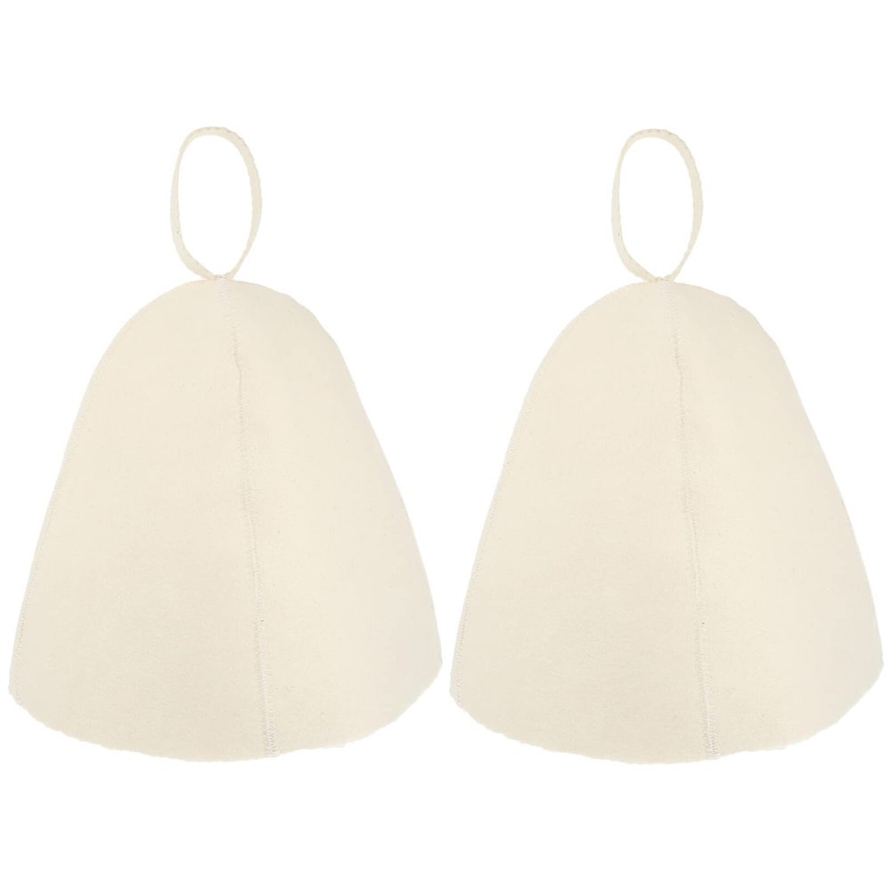 Mipcase Dry Steam Room Hat Sauna Felt Hat for Women Personal Sauna Accessory Head Cover