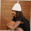 Mipcase Dry Steam Room Hat Sauna Felt Hat for Women Personal Sauna Accessory Head Cover view 4