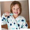 FRCOLOR 4pcs Boys and Girls Toothbrushes Manual Non-Slip Boy Girl Tooth Cleaner SkyBlue Years for Daily Oral Hygiene view 3