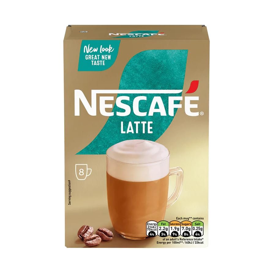 NESCAF Nescafe LATTE Coffee 8 x 144g Sachets (Pack of 6)