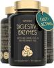 Digestive Enzyme Supplements with Betaine HCL - 7 Digestive Enzymes for Gut Health & Support with Lactase, Bromelain, Lipase & Peppermint Oil - 30 Capsules - Gentle & Fast Acting Tablets - UK Made view 1
