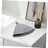 Mipcase Natural Sauna Hat Sauna Cap Hats: 2pcs Russian Banya Cap Felt Cap Sweat Protector Banya - Bath Accessories for view 4