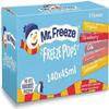 Khudadad Mr. Freeze Pops Assorted Flavours 140 x 45ml | (Cola,Lemonade,Raspberry,Strawberry+Tropical) view 1