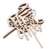 Cabilock Elegant Wooden Wedding Cake Figurines Bridal Shower Decor Reusable Cake Ornaments