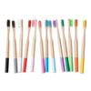 GOOHOCHY 4pcs Bamboo Toothbrush Adults Soft Bristles Toothbrush Handles Biodegradable Random Color view 2