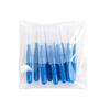Interdental Brushes Blue, Soft Dental Brushes, Dental Floss Brush, Mini Teeth Brushes, for Cleaning Gaps Between Teeth (a Pack of 10 pcs) view 1