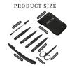 SWEET VIEW 7pcs Eyebrow Tweezers Kit for Women Precision Plucker with Brow Scissors & Razor & Spoolie for Facial, Chin, Brow, Splinter and Ingrown Hair view 2