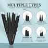 SWEET VIEW 7pcs Eyebrow Tweezers Kit for Women Precision Plucker with Brow Scissors & Razor & Spoolie for Facial, Chin, Brow, Splinter and Ingrown Hair view 3