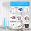 5 Pack Bottle Brush, Straw Cleaner Brush & Water Bottle Brush,15in Stainless Steel Brush, 3 Straw Brushes, 3-in-1 Bottle Cleaning Brush for Water Bottle, Coffee Mugs, Straws-Blue view 4