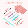 SWEET VIEW 7pcs Eyebrow Tweezers Kit for Women Precision Plucker with Brow Scissors & Razor & Spoolie for Facial, Chin, Brow, Splinter and Ingrown Hair view 3