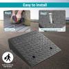 2 Pack Heavy Duty Threshold Wheelchair Ramps, Car Ramp Pad Triangular Pad, Speed Bump for Cars Wheelchairs Motorcycle Pet,Black view 4