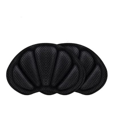 BUUV Insoles Heel Pads Lightweight For Sport Shoes Adjustable Cute Size Back Sticker Feet Soft Pad Relief Cushions(Black-2pcs)