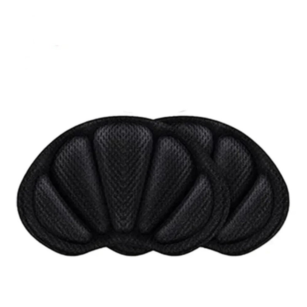 BUUV Insoles Heel Pads Lightweight For Sport Shoes Adjustable Cute Size Back Sticker Feet Soft Pad Relief Cushions(Black-2pcs)