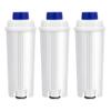 Coffee Machine Filters Replacement for DeLonghi Filter DLSC002, Coffee Filter Compatible with ECAM, ESAM, ETAM, BCO, EC, EC680, EC800, 3 Packs view 1