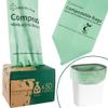 C Crystal Lemon 22L Compostable Food Waste Caddy Liners, 50 Pack Heavy Duty Bin Bags for Kitchen Caddy Bins view 1