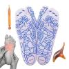 2pair Reflexology Socks Foot Pressure Point Sock Reflexology Socks with Massage Tool Acupressures Reflexology Socks Reflexology Foot Massage Sock for Home view 3