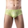 Adefeect Boxer Shorts Men's Retro Shorts Men Sexy Temptation Underwear Breathable Sexy Boxer Low Waist, Green, S view 4