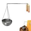 1/2 Sauna Oil Cup - Stainless Steel Essantial Sauna Bowl, Oil Fragrance Diffuser Bowl | Hanging Sauna Arometherapy Oil Holder with Chain, Sauna Arometherapy Holder for Sauna Spa view 4