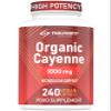 High Strength: Organic Cayenne Pepper Capsules - 1000mg Capsicum - 240 Capsules - Fat Management aid Loss - Cayenne Pepper Supplement - Vegan - FuelFinity Superlative Quality (1 Pack) view 1