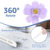 3Pcs Rotating Crevice Cleaning Brush, Multifunctional Gap Cleaning Brush with 5 Rags,Household Cleaning Brush Hand Tool,Portable Handheld Dead Corner Cleaning Brush for Kitchen Bathroom view 3