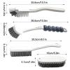 10 Kitchen Brush Kit,4 Grips Dish Scrub Brush | Bathroom Kitchen Ergonomic Crevice Shoe Brush for Sinks Dishwashers Home view 4