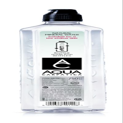 AQUA Carpatica Sports Cap 750ml x 6 - rPET - Pure Natural Still Mineral Water for Active Hydration, Nitrate-Free, Low Sodium, Naturally Alkaline, Enhanced Natural Electrolytes for Peak Performance