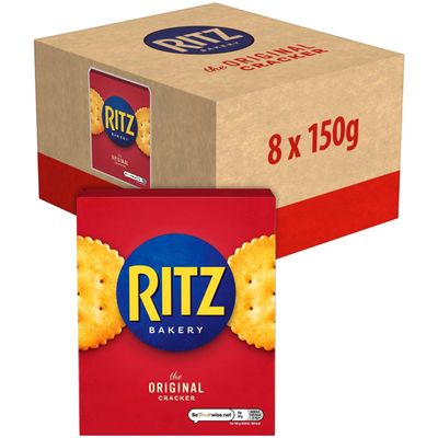 Ritz Original Crackers 150g (Pack of 8 Boxes)