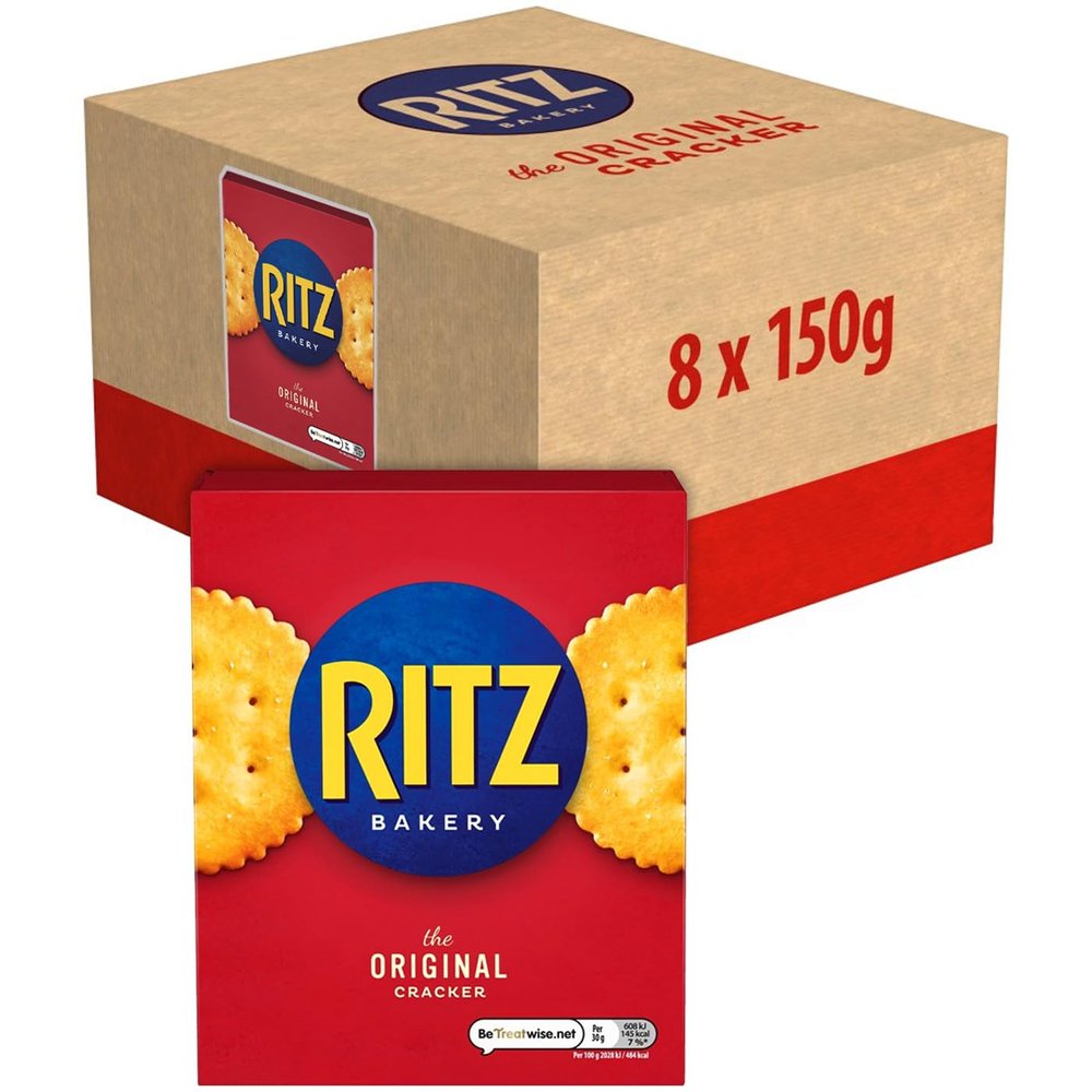 Ritz Original Crackers 150g (Pack of 8 Boxes)