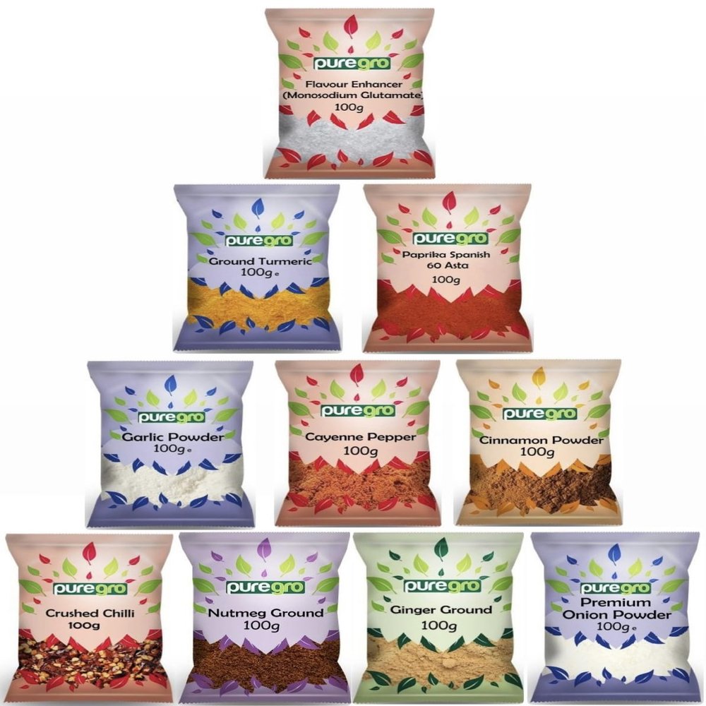 Gourmet Spice Selection Box By Puregro (PACK OF 10)