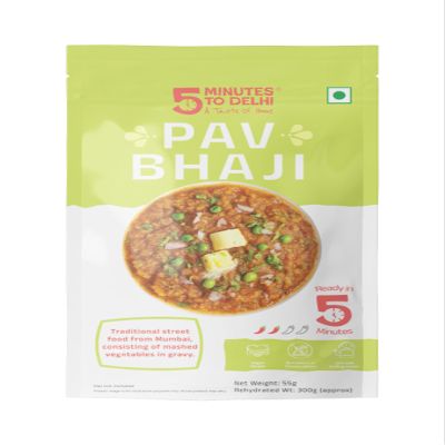 Authentic Pav Bhaji Instant Meal | Ready to eat in 5 Minutes | 300g Serving Size