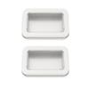 Vagocom 2Pack Portable Dental Floss Case with Transparent Window,Empty 3.4 * 2.3 * 0.7inch / 87x60x18mm Reusable Floss Holder,Dental Floss Dispenser for Travel, Hotel(Silver) view 1