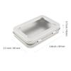 Vagocom 2Pack Portable Dental Floss Case with Transparent Window,Empty 3.4 * 2.3 * 0.7inch / 87x60x18mm Reusable Floss Holder,Dental Floss Dispenser for Travel, Hotel(Silver) view 2