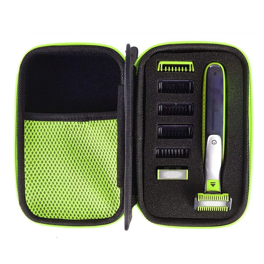 Electric Shaver Case, Perfectly Compatible for Norelco QP2520 QP2530 QP2570 QP2620 QP2630, Shockproof, Dustproof, Waterproof, Division Plate Design, Easy to Use, Hard Travel Case