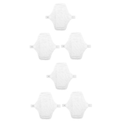 Beaupretty 6pcs Reusable Washable Cotton Menstrual Pads Safe Comfortable Period Sanitary Napkins for Everyday Use