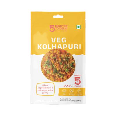 Veg Kolhapuri Instant Meal | Ready to Eat in 5 minutes | 300g Serving Size